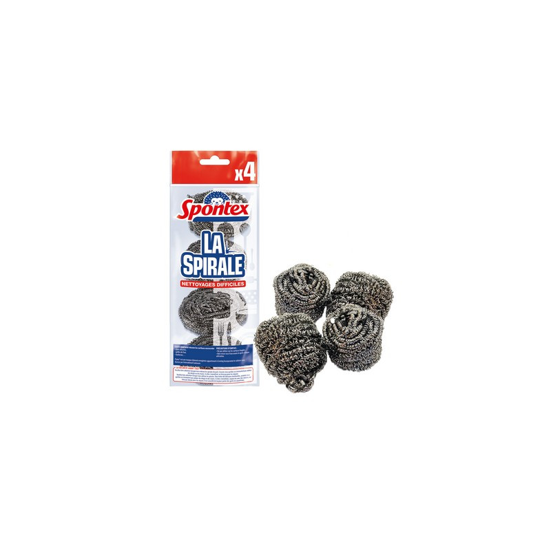 La Spirale inoxydable 4 pces Spontex *12