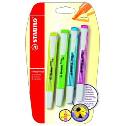 Surligneur swing cool x 4 Stabilo *10