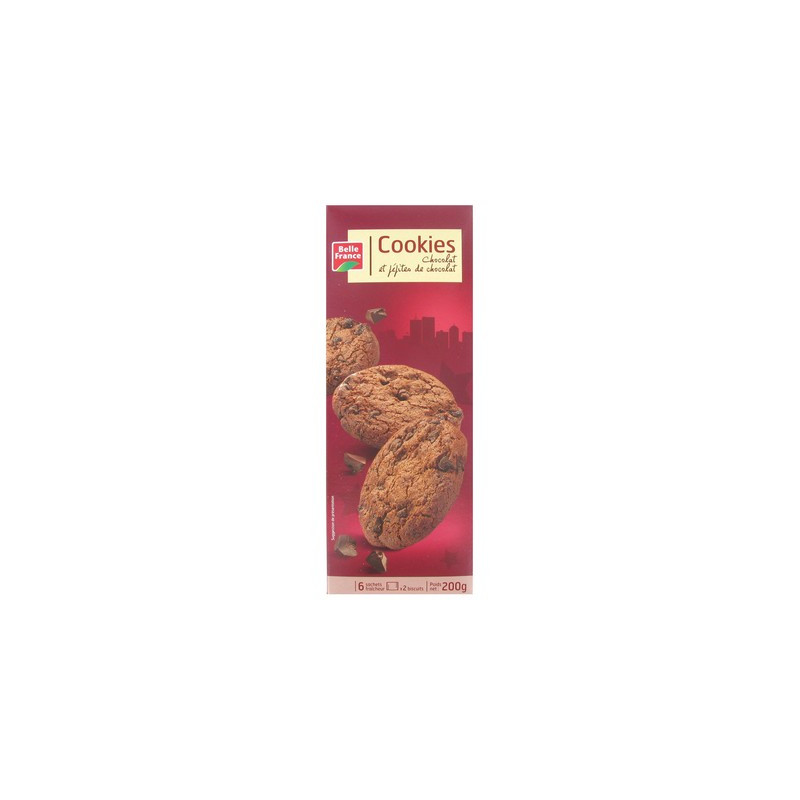Cookies chocolat 200 g. BF *12