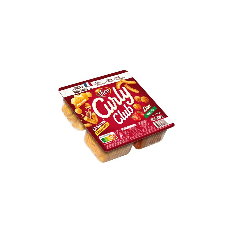 Curly club saveurs tomate 90 g. Vico *14
