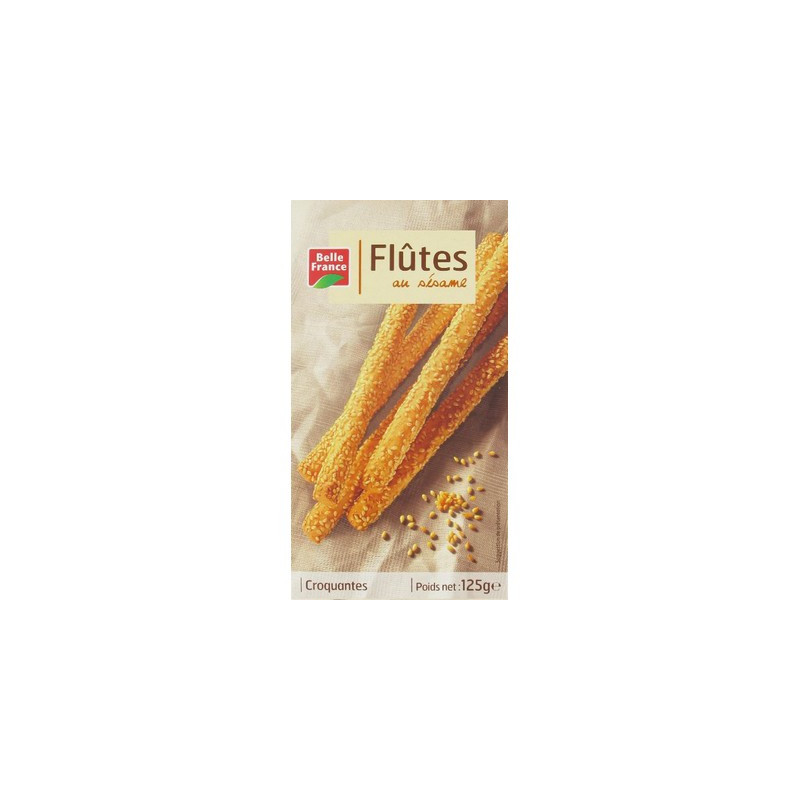 Flûtes croustillantes sésame 125 g. BF *12