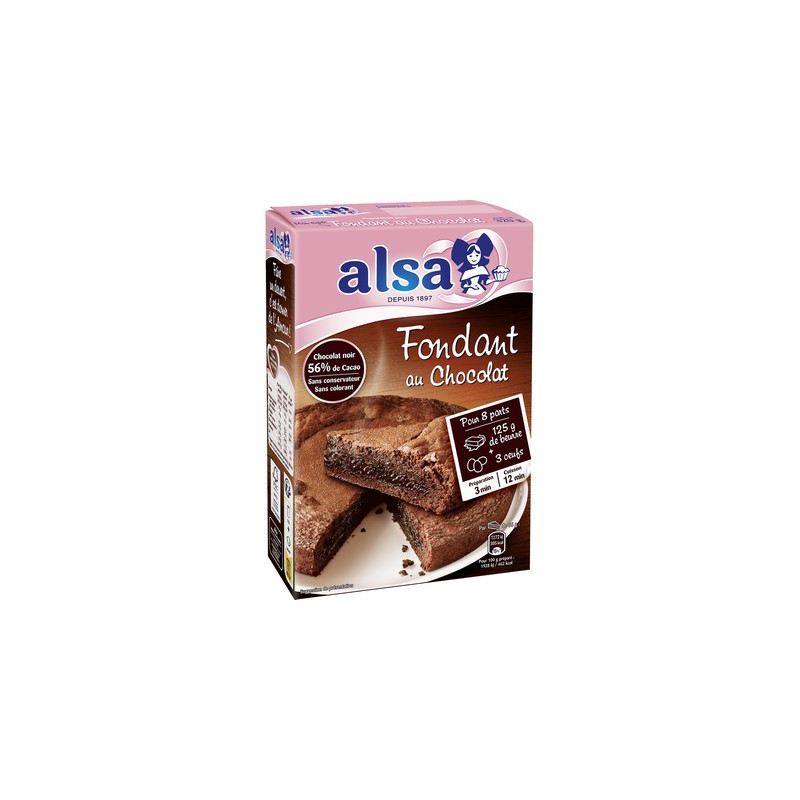 Préparation fondant chocolat 320 g. Alsa *7