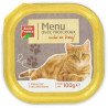 Menu chat boeuf barquette 100 g. BF *16