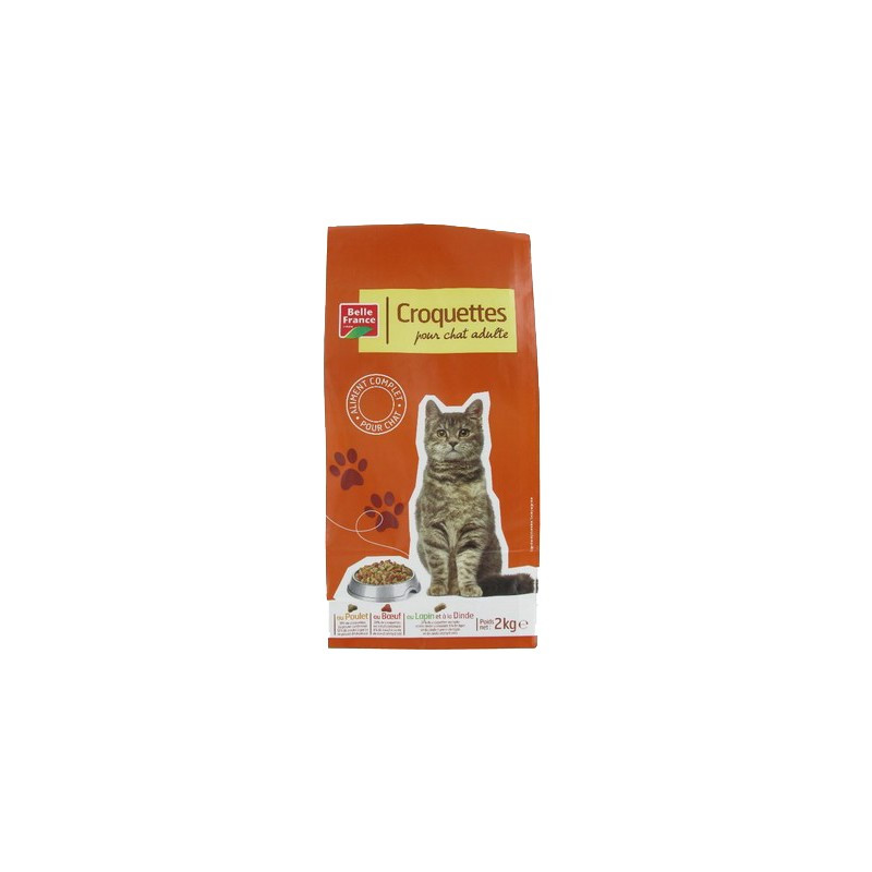 Croquettes chat sac 2 kg. poulet BF *6