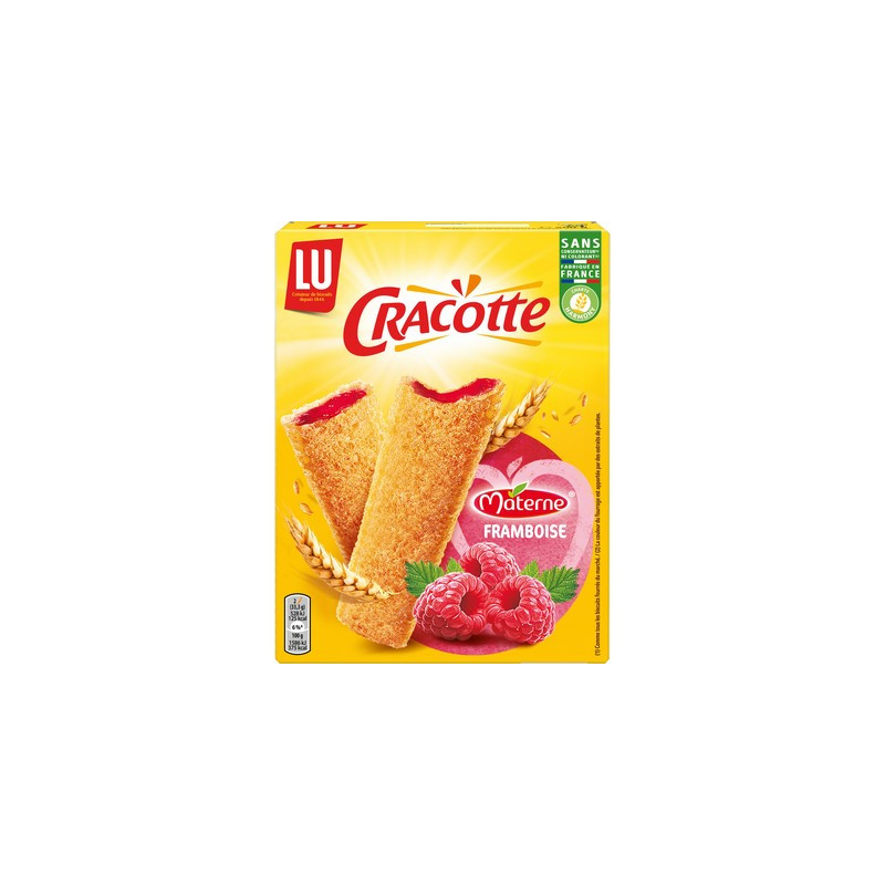 Craquinette framboise 200 g. LU *12