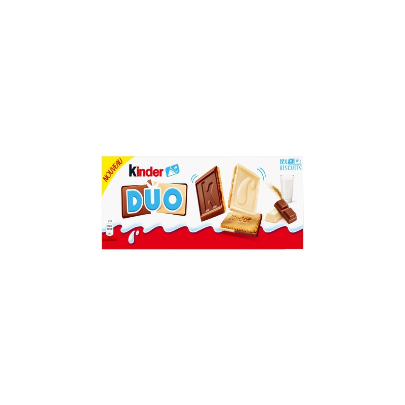 Kinder Biscuits duo choc lait 150 g. *12