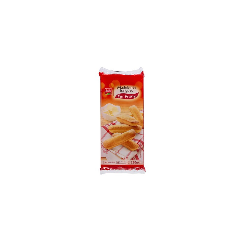 Madeleines longues pur beurre 250 g. BF *14