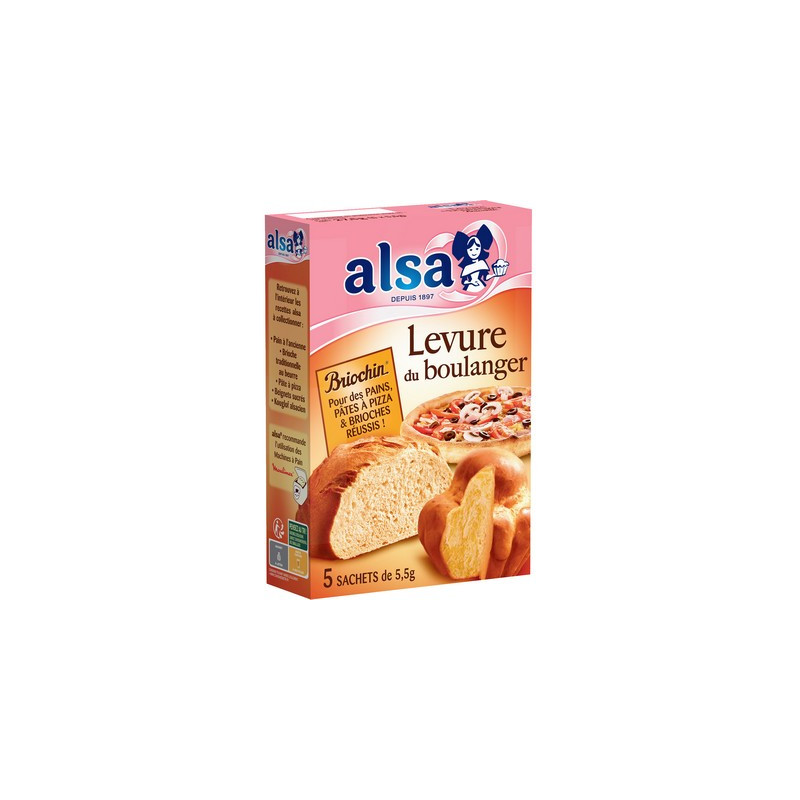 Levure boulangère 27 g. Alsa *24
