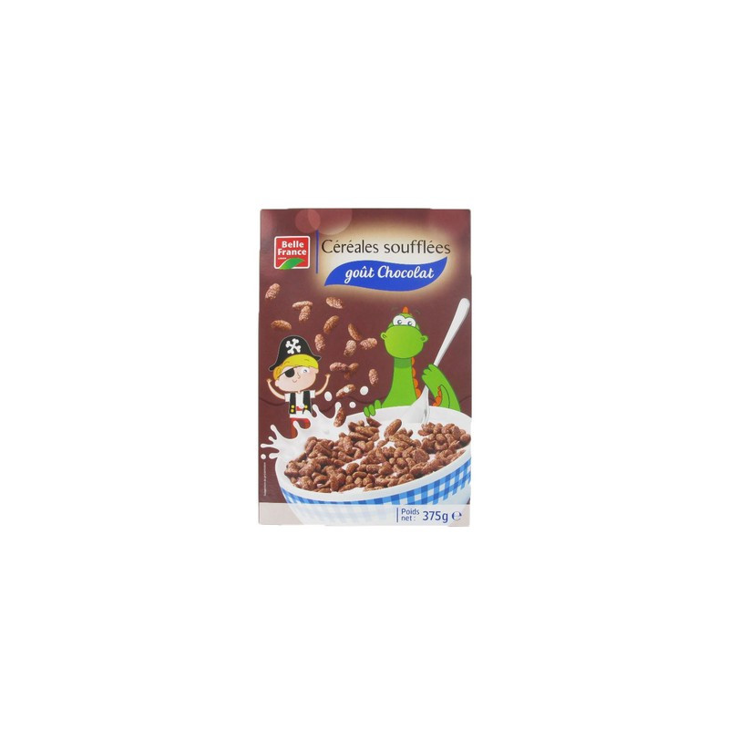 Céréales soufflées au chocolat 375 g. BF *6