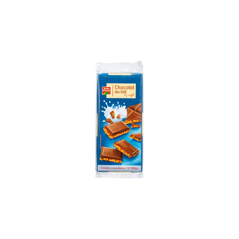 Chocolat au lait riz soufflé 2 x 100 g. BF *24