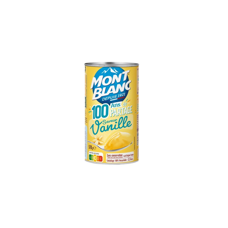 Crème dessert vanille 500 g. Mont Blanc *12