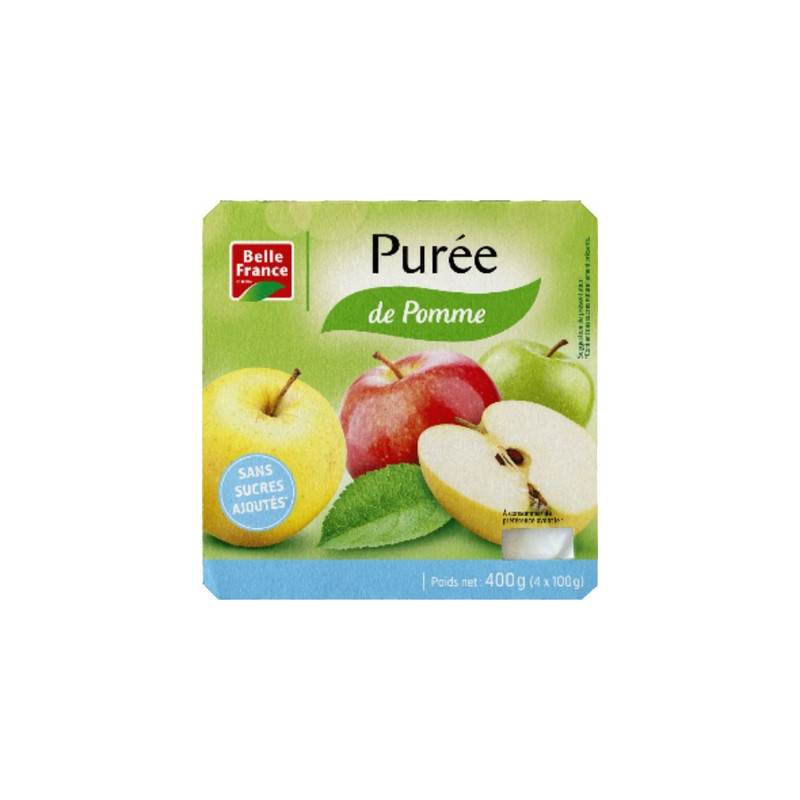 Purée de pomme sans sucre ajouté 4 x 100 g. *6