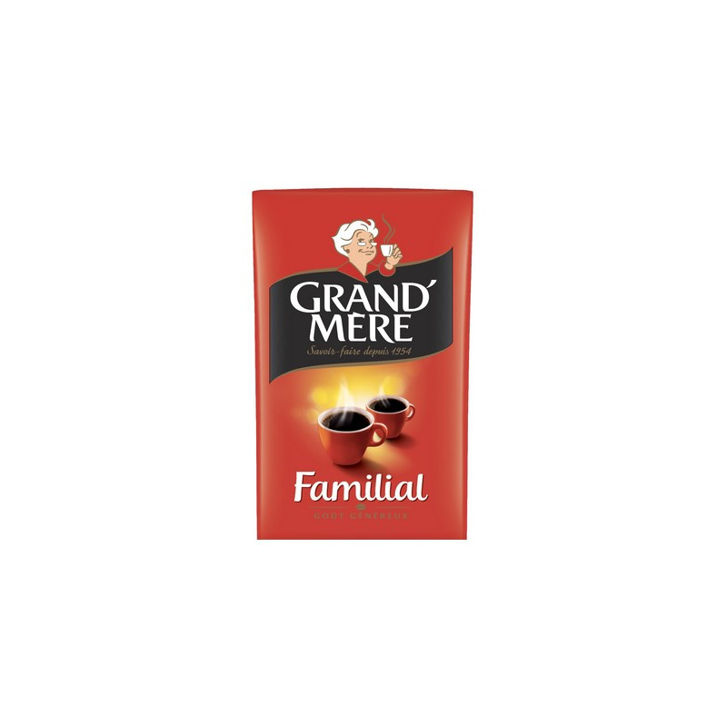 Café moulu familial 250 g. Grand-Mère *12