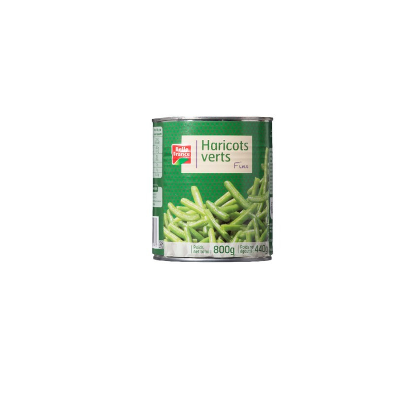 Haricots verts fins 800 g. BF *12