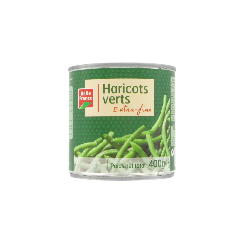 Haricots verts extra-fins 400 g. BF *12
