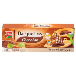 Barquettes chocolat 120 g. BF *24