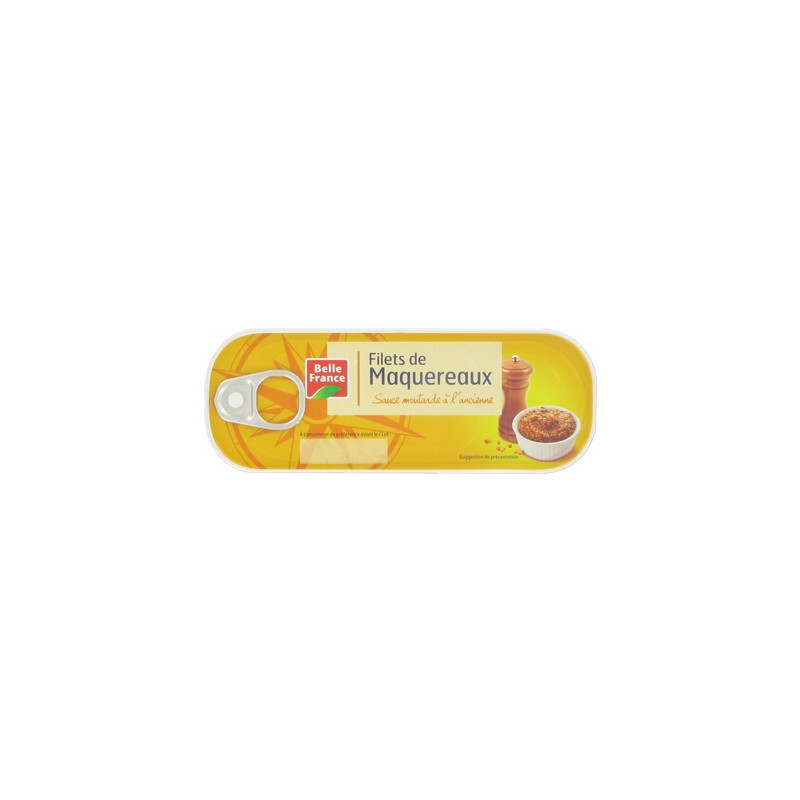 Filets de maquereaux moutarde 85 g. BF *12