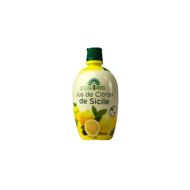 Jus de citron jaune de Sicile 200 ml. *12