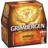 Bière ambrée 6,5° bout. 6 x 25 cl. Grimbergen *1