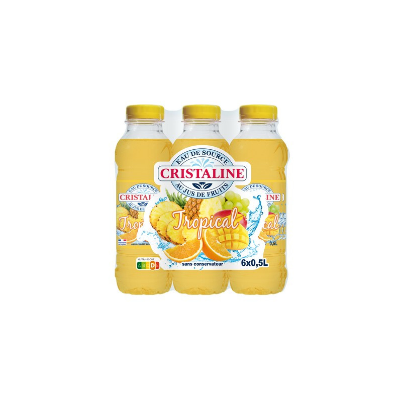 Cristaline aromatisée tropical 50 cl. *6