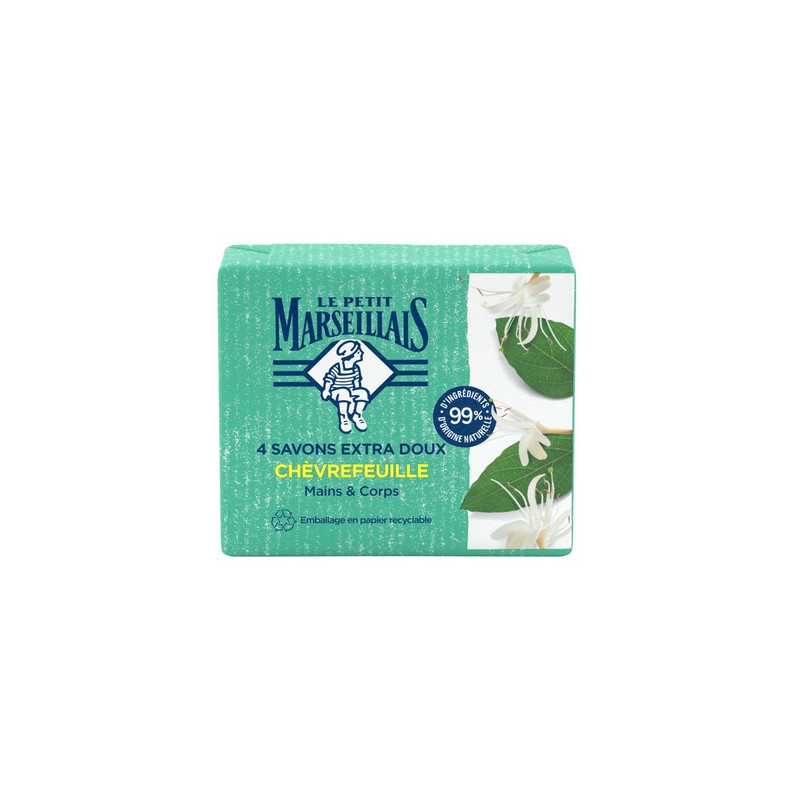 Savon chèvrefeuille 4 x 100 g. PM *12